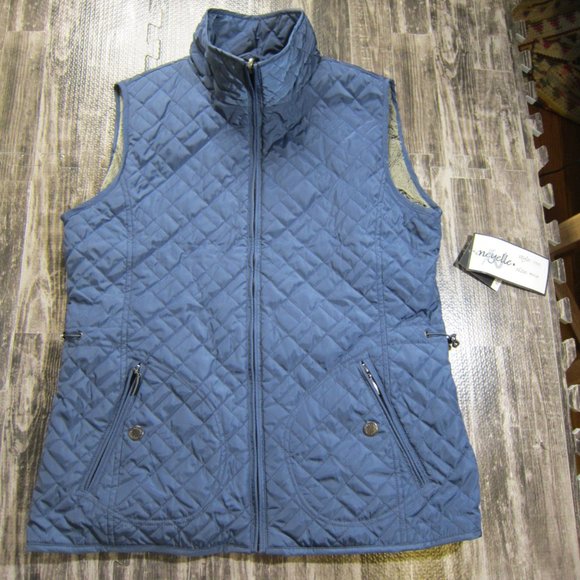 NWT Women's Reversible Quilt to Microboa Vest - Picture 1 of 9